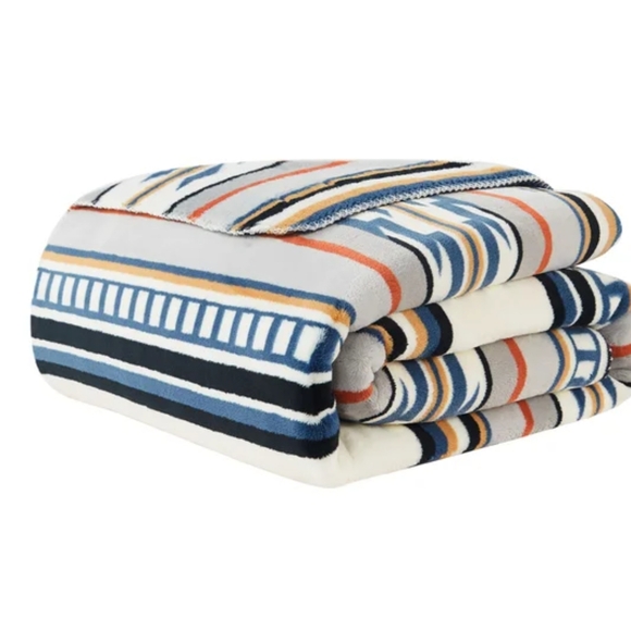 Pendleton aztec boho design fleece throw blanket 50" by 70" - Picture 6 of 13